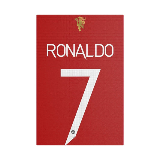 ManUnited Ronaldo 7 Satin Canvas, Stretched